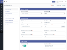 Mautic's configuration page
