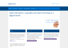 An anonymous view of an OERu course with Register Enrol link shown (top right).