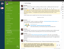 An example of editing a post and other post-level tools.