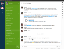 The Rocket.Chat desktop app showing a typical conversation thread.