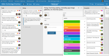Editing a task, setting participants and priorites