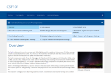A sample course page showing the adaptive layout (mobile-friendly) interface and navigation.