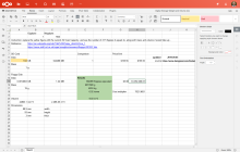 Sample XLSX file being edited in open source OnlyOffice