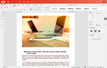 Sample DOCX file being edited in open source OnlyOffice
