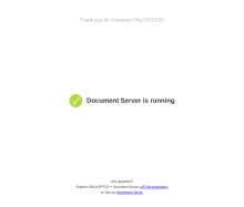 If your onlyoffice.domain server is working, this is what you should see in your browser!