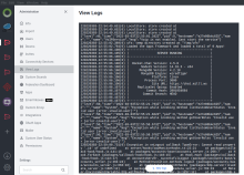 After logging in, you can look at your instances logs and either the 'info' option or the logs can verify the details of your instance. 