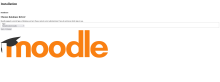 The Moodle database driver selection page (no CSS).
