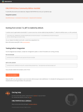 Default page for the OnlyOffice service, providing the commands to create the 'secret' key required for external services wanting to integrate with it, like our NextCloud instance. 
